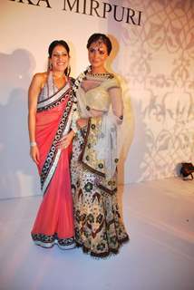 Lara Dutta walks the ramp for designer Maheka Mirpuri at Taj President in Mumbai