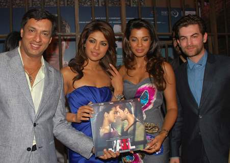 Madhur Bhandarkar, Priyanka Chopra, Mugdha Godse and Neil Nitin Mukesh at the music launch of her fo