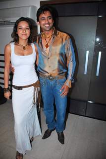 Udita Goswami and Anuj at Chase film bash