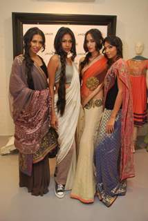 Top models posing for shutterbugs at Jade store