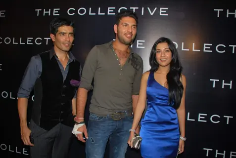 Yuvraj Singh and Amrita Rao at The Collective Show at Palladium in Mumbai