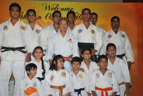 Akshay Kumar honoured with a Katana and a sixth degree Black Belt in Kuyukai Gojuryu Karate in Novotel
