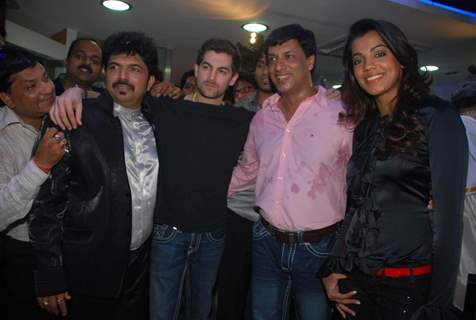 Jail Team Mugdha Godse and Neil Nitish Mukesh at Shivas Saloon launch at Juhu