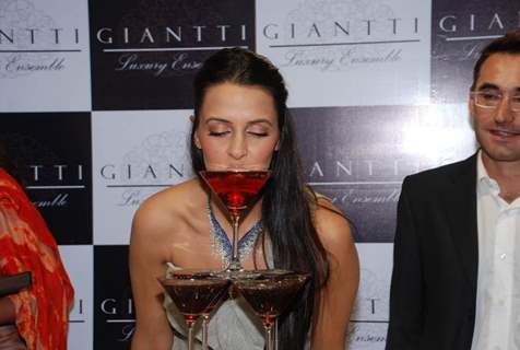 Bollywood actress Neha Dhupia at a promotional event for jewellery brand Gitanjali in Mumbai Thursday