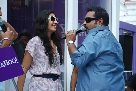 Popular singer-music composer Shankar Mahadevan at a promotional event for web portal Yahoo in Mumbai Thursday