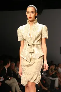Model walk on the ramp for designer Narendra Kumar wills lifestyle India fashion week in New Delhi on Saturday
