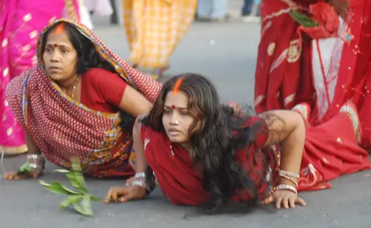 Chhath is an ancient Hindu festival dedicated to SuryaThe Chief Solar Deity unique to Bihar and JharkhandThis major festival is also celebrated in the northeast region of India, Madhya Pradesh, Uttar Pradesh, and parts of Chhattisgarh Kolkata
