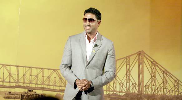 Actor and Brand Ambassador of ''Idea'' cellular Abhishek Bachchan at the launch ceremony of IDEA cellular service in Kolkata and part of West Bengal on Tuesday