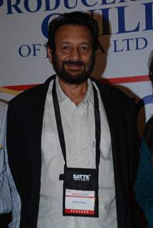 Shekhar Kapur at Cinema scapes conference at Leela, Andheri, Mumbai on Wednesday