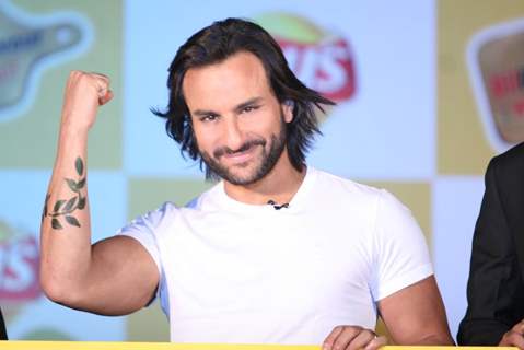 Actor Saif Ali Khan unveils Lays Chips new campaignat Grand Hyatt, Mumbai