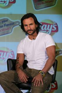 Actor Saif Ali Khan unveils Lays Chips new campaignat Grand Hyatt, Mumbai