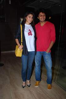 Jacqueline Fernandes and Ritesh Deshmukh at Alladin Premiere in Cinemax