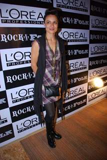 A model at the launch of the Loreal Autumn Winter Color Collection in Grand Hyatt