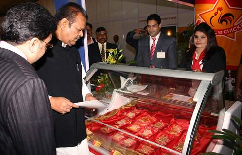 Union Minister for Food Processing Industries Subodh Kant Sahai at the First National level Conference &quot;Meat and Poultry Processing Industry in India Potential and Challenges&quot; and Exhibiton, in New Delhi on Wednesday