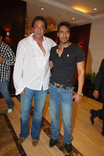 Bollywood actors Sanjay Dutt and Ajay Devgan at Human Trafficking NGO Event at Taj land''s End in Mumbai