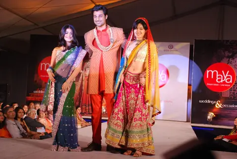 Models walk on ramp at the Luxurion show at Grand Hyatt