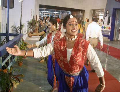 Welcome dance on the inaugural day of 15th Kolkata Film Festival at Nandan on Tuesday