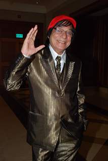 Yesteryears comedian Jagdeep at the launch of Entertainment Society of Goa''s T20 of Indian Cinema at JW Marriot in Mumbai