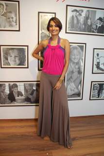 Miss India Ekta Chaudhary at the launch of Gini & Jony and Bajaj Allianz Groovy T-shirts at Gini Jony, Juhu showroom