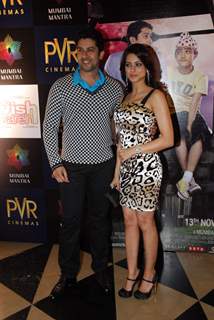 Bollywood actors Aftab Shivdasani and Aamna Shariff at the special screening of film &quot;Aao Wish Karein&quot;, PVR Juhu