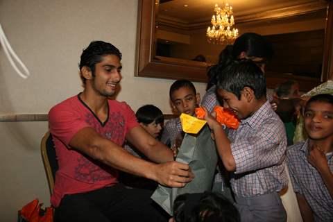 TV Actors Prateik Babbar poses for the photographers during an event for Asha Sadan Kids event in Mumbai on Wednesday, 11 November 2009