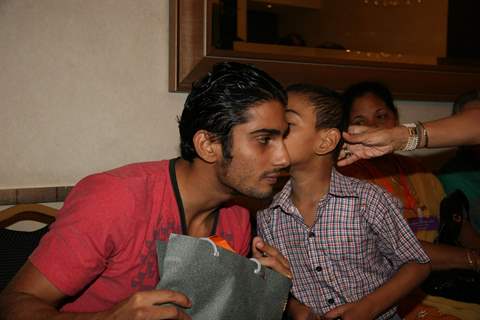 Bollywood actor Prateik Babbar posing for the photographers during an event at Asha Sadan Kids event in Mumbai on Wednesday, 11 November 2009