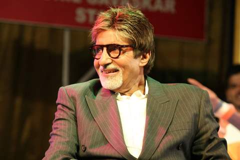 Bollywood superstar Amitabh Bachchan at the felicitation of Sunil Gavaskar in Mumbai