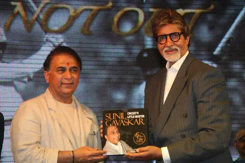 Bollywood superstar Amitabh Bachchan at the felicitation of Sunil Gavaskar in Mumbai
