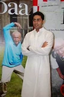 Bollywood Actor Abhishek Bachchan during the promotion of forthcoming film ''Paa'' at BIG FM 927 in Mumbai on Monday, 16 November 2009