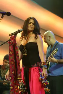 Singer Sona Mohapatra at the final of MTV''s &quot;Rock On&quot; in Powai