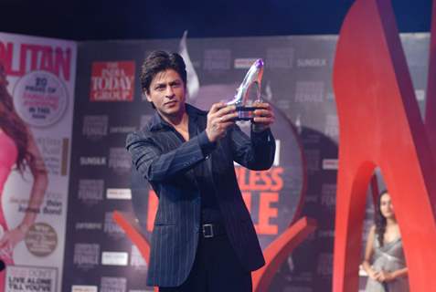 Bollywood actor Shahrukh Khan at the Cosmopolitan magazine awards in Mumbai