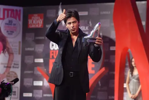 Bollywood actor Shahrukh Khan at the Cosmopolitan magazine awards in Mumbai
