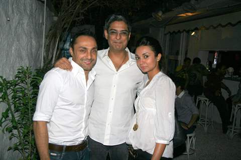 Bollywood actor Rahul Bose with friends at the launch of new menu at the Olive in Bandra