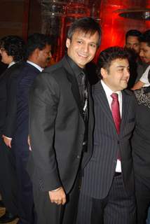 Vivek Oberoi and Adnan Sami at the Shilpa Shetty''s wedding reception