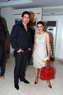 Anaida and Ritesh Deshmukh at SPJ Sadhana School Exhibition at Art & Soul Gallery, Worli