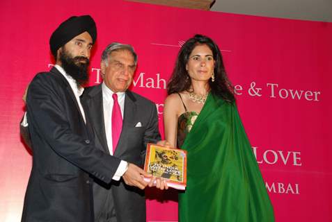 Ratan Tata and Shobha De at the launch of book India With Love at Taj Hotel