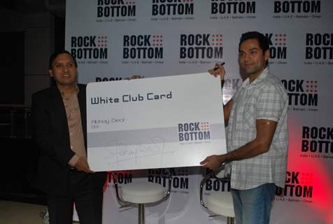 Bollywood actor Abhay Deol at the press meet of the relaunch of &quot;Rock Bottom&quot; lounge in Juhu