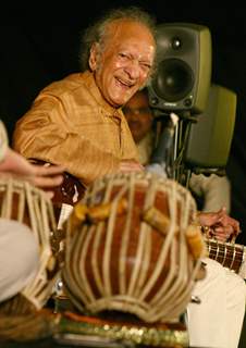 Sitar player Pt Ravi Shankar at the concert ''''Music in the Park'''', in New Delhi on Saturday (IANS: Photo)