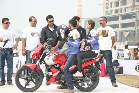 Ranbir Kapoor at the Big Adda Yamaha Bike Rally