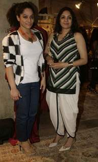 Masaba and Neena Gupta at the graces Resort collection preview