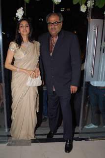 Boney Kapoor and Sridevi at Big B launches Vikram Phadnis store at Juhu