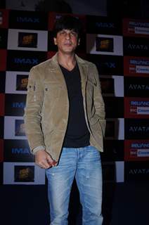 Bollywood star Shah Rukh Khan at the premier of Hollywood movie &quot;Avataar&quot; at INOX