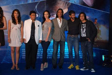 Bollywood actors Preeti Jhangiani and Milind Soman at the launch of film &quot;Nakshatra&quot; in Mumbai