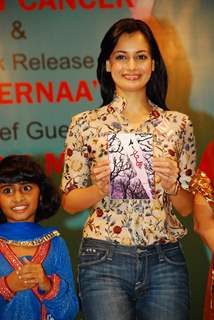 Dia Mirza launch her book ''Prernaa'' at the Cancer Patients Aid Association (CPAA) at Ravindra Natya Mandir, Prabhadevi in Mumbai on Wednesday