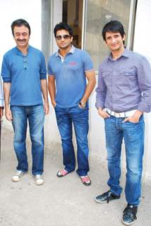 Sharman Joshi and R Madhvan at 3 Idiots Promotional Eevent in Radio Mirchi