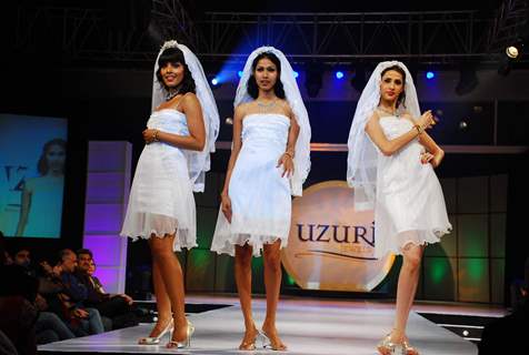 Top models at Achala Sachdev''s Uzuri Jewels launch in Hyatt Regency