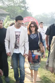 Akshay Kumar and Twinkle Khanna at Mid-Day race in Mahalxmi Race Course