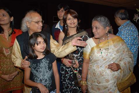 Pt Jasraj and Pallavi Joshi at V Shantaram Awards at Novotel