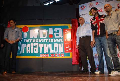 Raghu at Announcement of India International Triathlon 2010