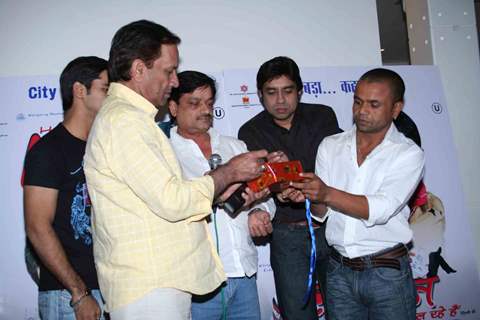 Bollywood comedian Rajpal Yadav at the music launch of &quot;Hum Lallan Bol Rahe Hai&quot; at Puro, Bandra, Mumbai